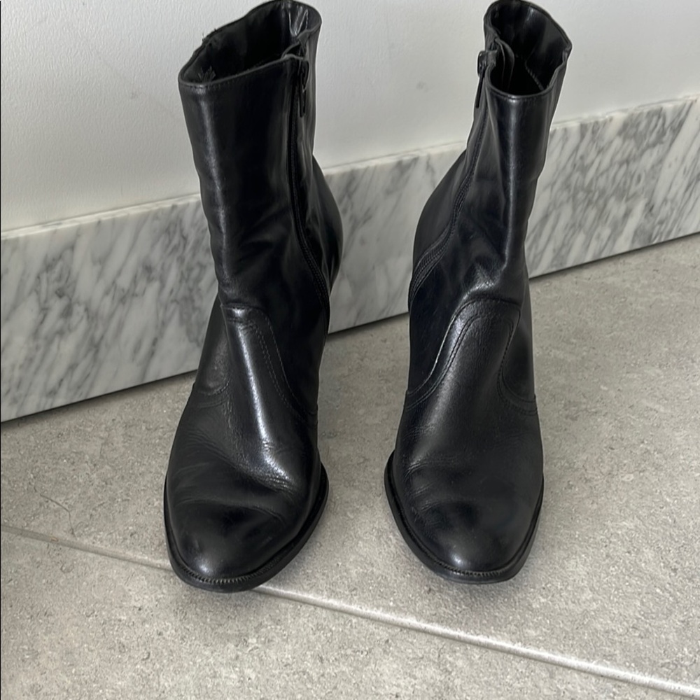 Black Ankle Boots - Size 8